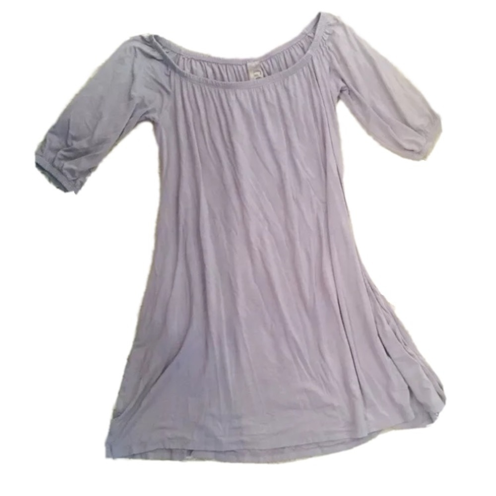 🛍 Go Couture Lavender Off Shoulder Shift Dress